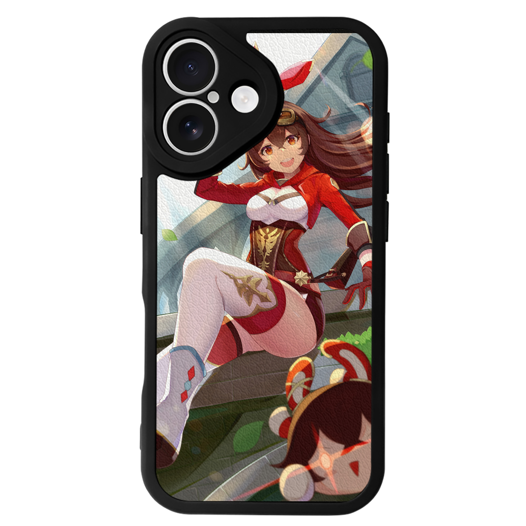 げんし神 genshin 【iPhone 16シリーズ対応】シリコンスマホケース（レザー調） 材質：シリコン